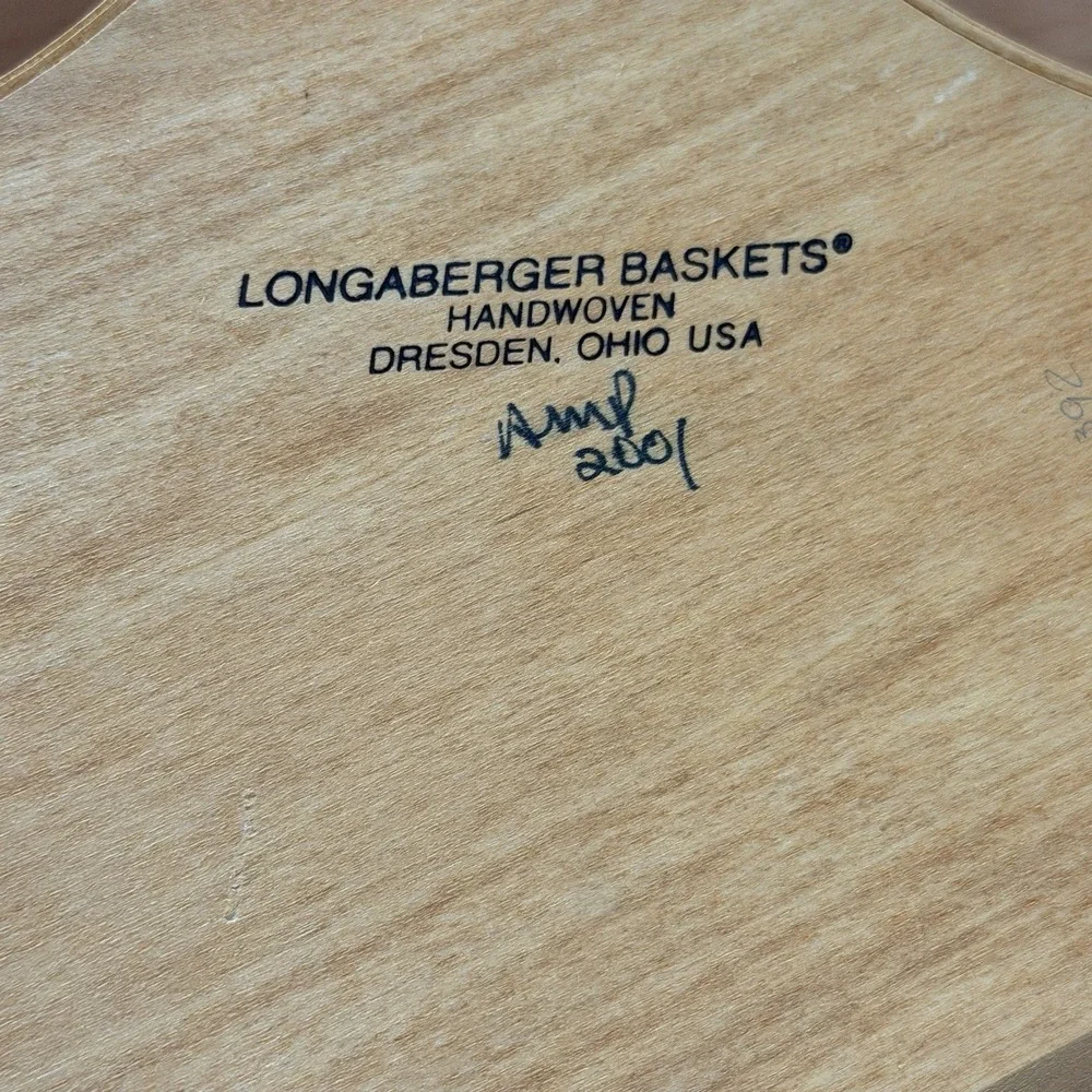 Vintage Longaberger Star Basket Christmas Shining Star Lid Liner 2001 FLAW READ